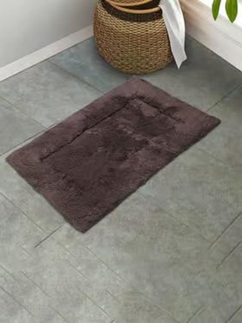 SPACES Dark Brown Cotton Hygro Small Bath Mat