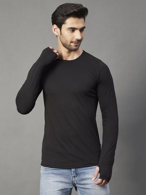 Rigo Black Regular Fit T-Shirt-picture-17