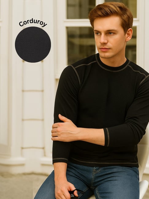 Rigo Black Regular Fit T-Shirt-picture-34