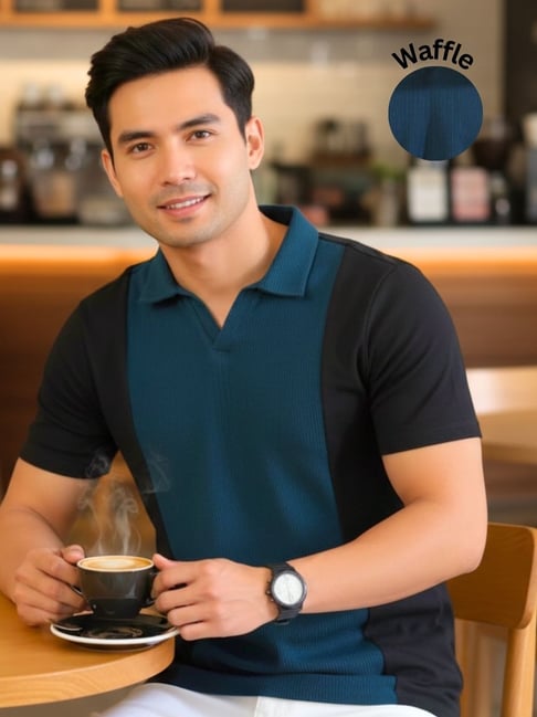 Rigo Black Regular Fit Polo T-Shirt-picture-19