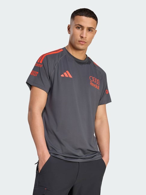 adidas Au Mc Ss M Black Slim Fit Printed Sports T-Shirt-picture-24