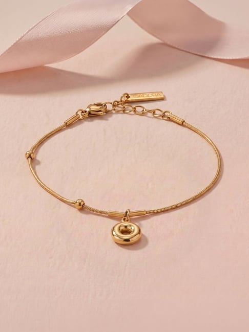 Palmonas Gold-Tone Plated Luna Drop Chain Bracelet for Women-picture-23