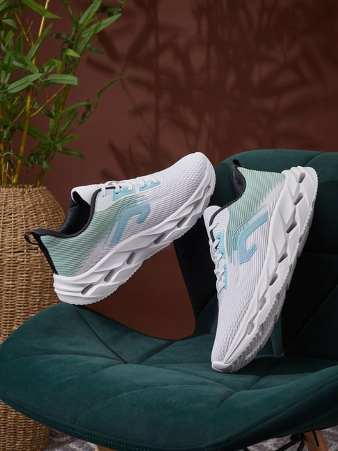 Campus Men's Loopd White & Paradise Green Running Shoes-picture-23