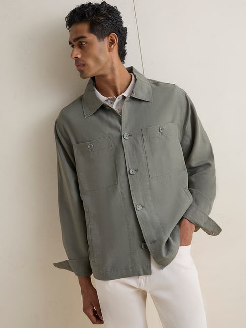 Ascot by Westside Sage Solid Relaxed-Fit Jacket-picture-48