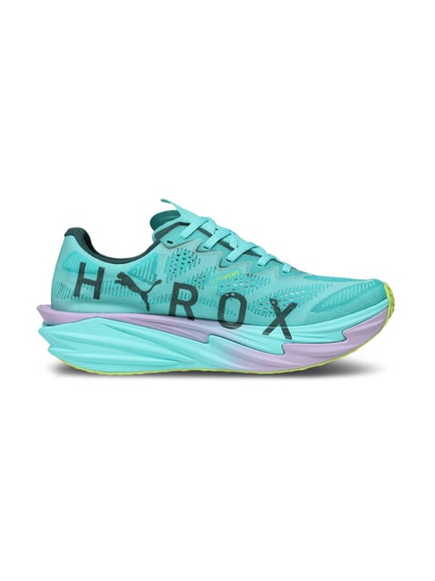 Puma Men's HYROX Deviate NITRO Elite 4 Intense Mint & Light Lavender Running Shoes