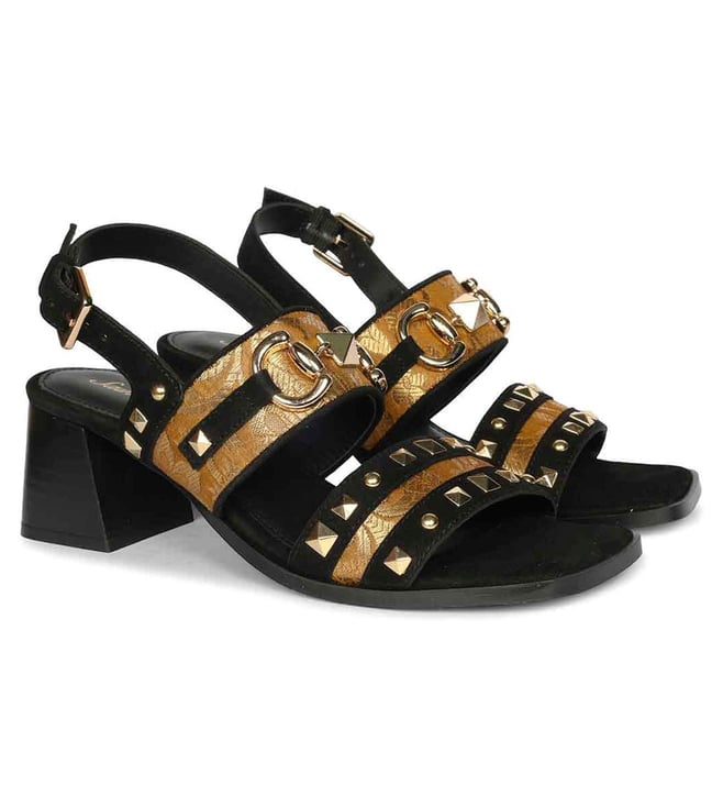 Saint G Women's Black Back Strap Sandals