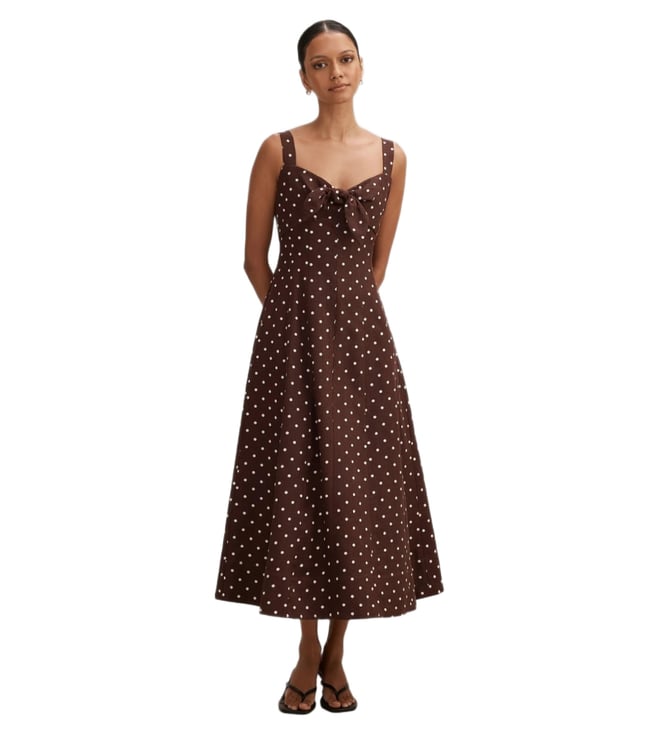 line and dot kara midi dress KARA MIDI DRESS