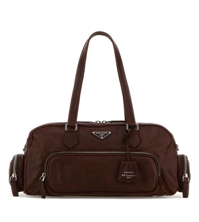 Prada Black Leather Medium Shoulder Bag