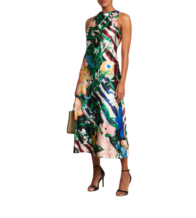 ted baker floral skater dress Ted Baker Lynetta Chatsworth Bloom Skater Dress 143374 In Lime