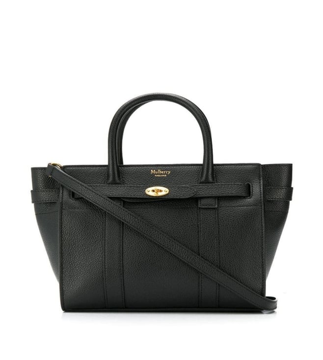 Mulberry Black Zipped Bayswater Satchel Bag