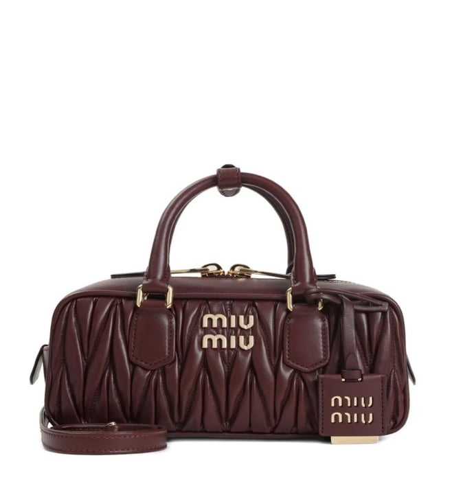 Miu Miu Rose Matelasse Quilted Small Leather Flap Clutch