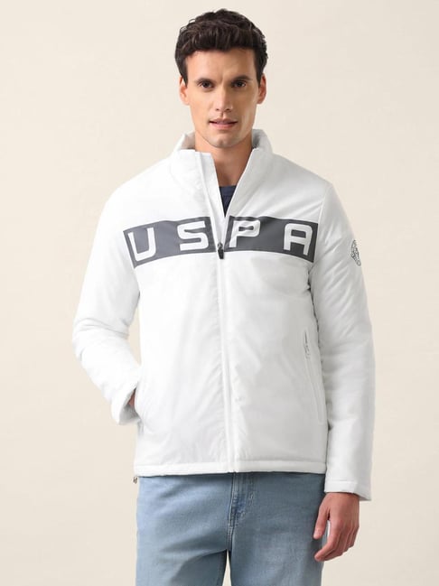 U.S. Polo Assn. White Regular Fit Printed Jacket-picture-11