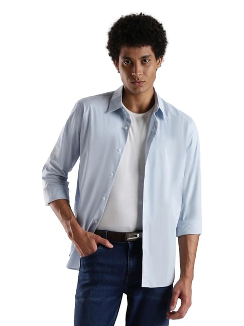 Calvin Klein Jeans Blue Cotton Regular Fit Shirt-picture-31