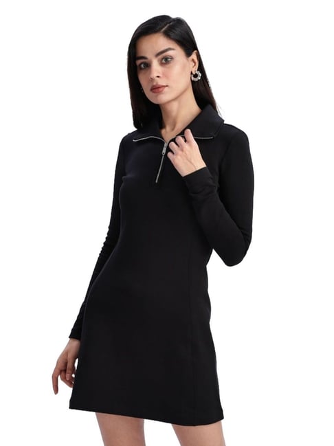 Calvin Klein Jeans Black Slim Fit Mini Dress