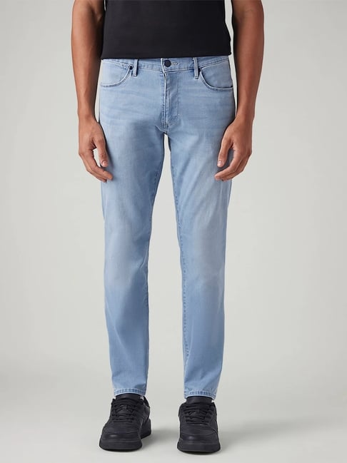 Levi's Men's Light Blue Slim Fit Solid Jeans-picture-16