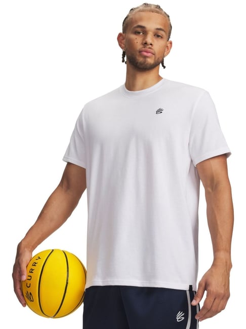 UNDER ARMOUR White Curry Relaxed Fit T-Shirt-picture-16