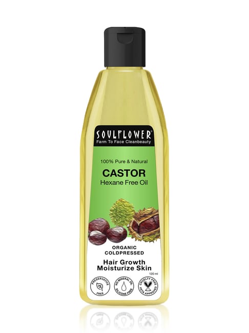 Soulflower 100% Pure & Natural Castor Hexane Free Oil Organic Coldpressed - 120 ml-image-22