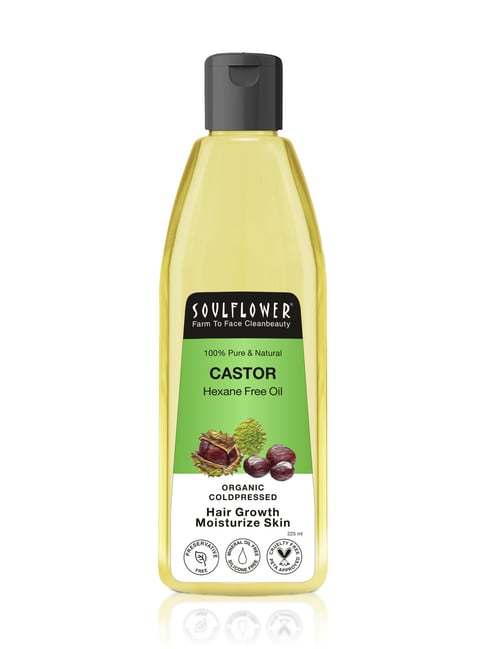 Soulflower Castor Hexane Free Oil Organic Coldpressed - 225 ml-image-19
