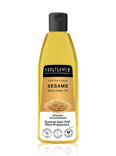 Soulflower Sesame Extra Virgin Oil Organic Coldpressed - 225 ml-image-13