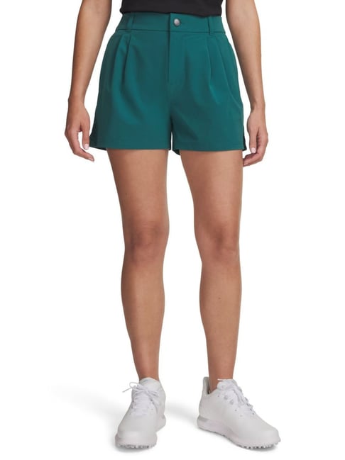 UNDER ARMOUR Green Drive Regular Fit Mid Rise Pleated Shorts-picture-21