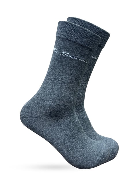 Ben Sherman Grey Crew Length Socks - Pair of 2-picture-34