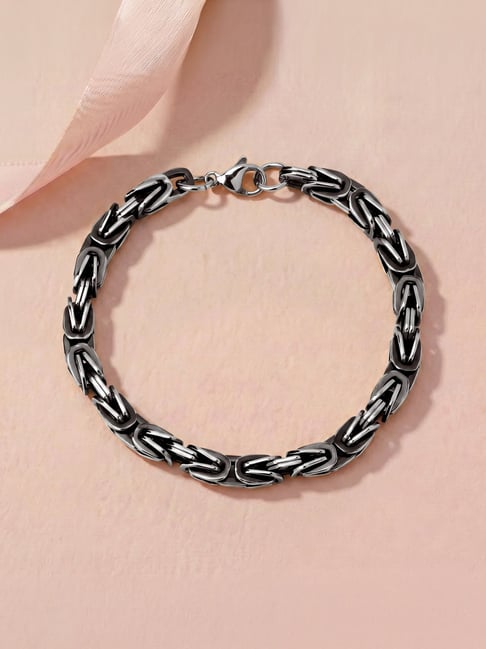 Palmonas Rhodium Plated Bracelet for Men-picture-32