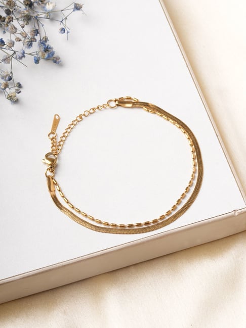 Palmonas Gold-Tone Plated Bracelet for Women-picture-18