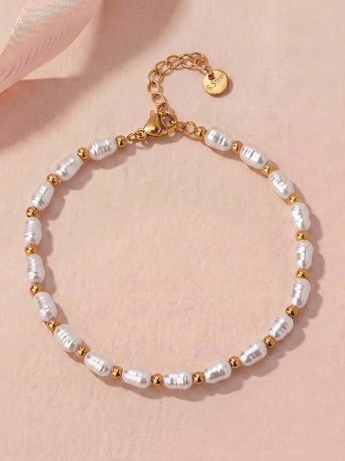 Palmonas Pearl Drift Chain Bracelet for Women-picture-38