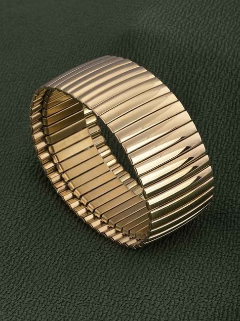 Palmonas Sleek Golden Mesh Bracelet for Women-picture-35