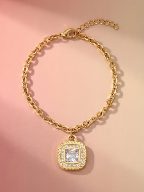 Palmonas Square Charm Glow Chain Bracelet for Women-picture-40