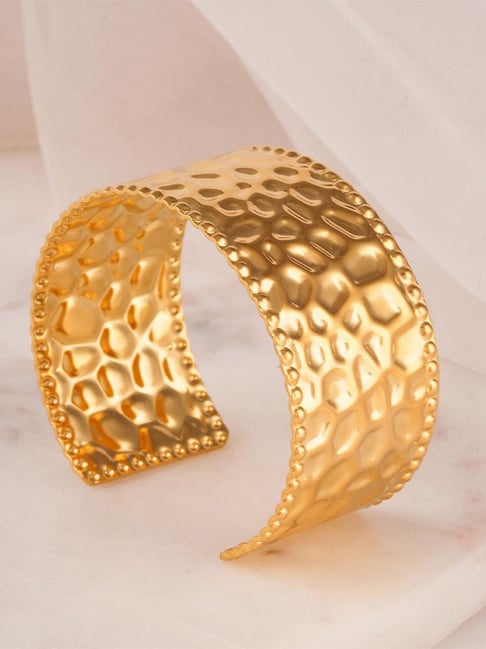 Palmonas Chunky Textured Cuff Bracelet for Women-picture-33