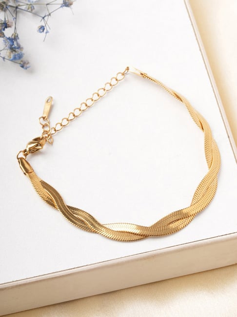 Palmonas Twisted Silk Chain Bracelet for Women-picture-11