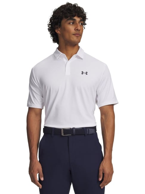 UNDER ARMOUR White Matchplay Relaxed Fit Polo T-Shirt-picture-25