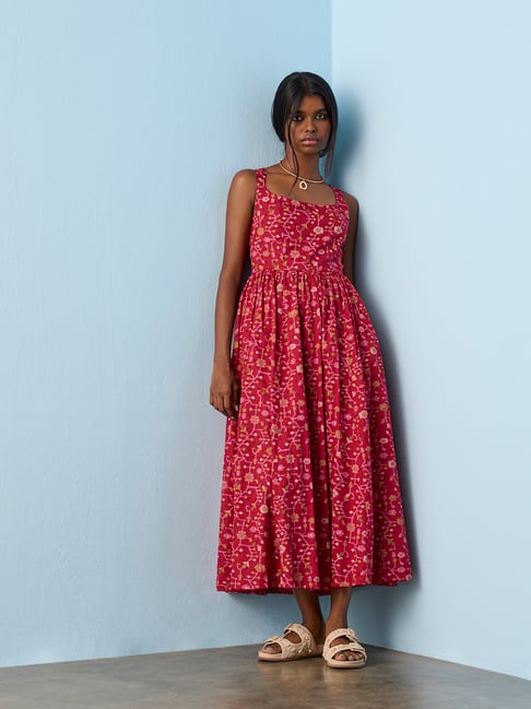 cotton dresses mumbai INDIAN ETHNIC WOMEN'S Aarvi Dabu Cotton Dress 6XL