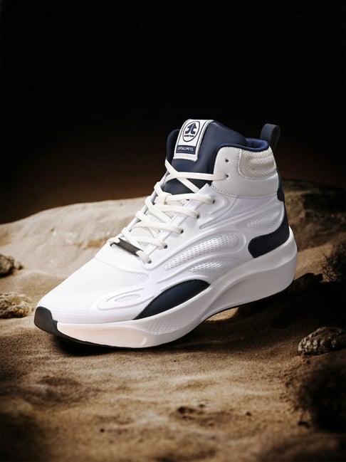 Off Limits Men's Gladiator Explorex Off White & Navy Ankle High Sneakers-image-16