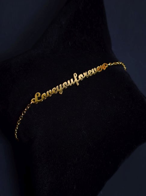 Palmonas Gold-Tone Plated Love You Forever Rakhi for Men-picture-10