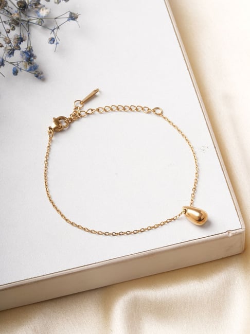 Palmonas Gold-Tone Plated Refined Sleek Bracelet for Women-picture-22