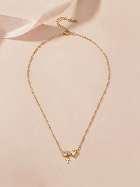 Palmonas Gold-Tone Plated Necklace for Women-picture-35