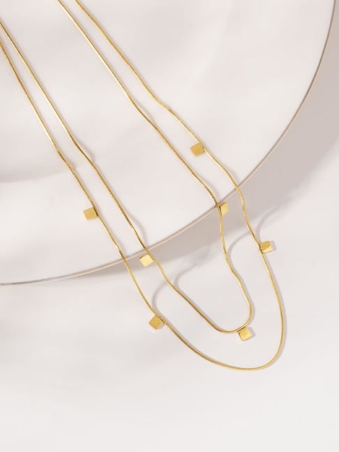 Palmonas Gold-Tone Plated Necklace for Women-picture-22