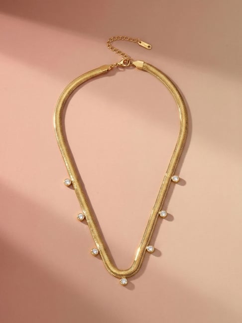 Palmonas Gold-Tone Plated Necklace for Women-picture-29
