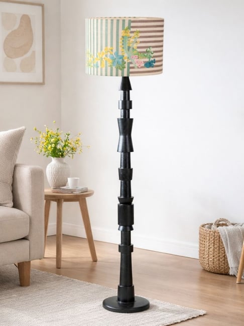 Freedom Tree Mango Wood Multicolor Floor Lamp-picture-32