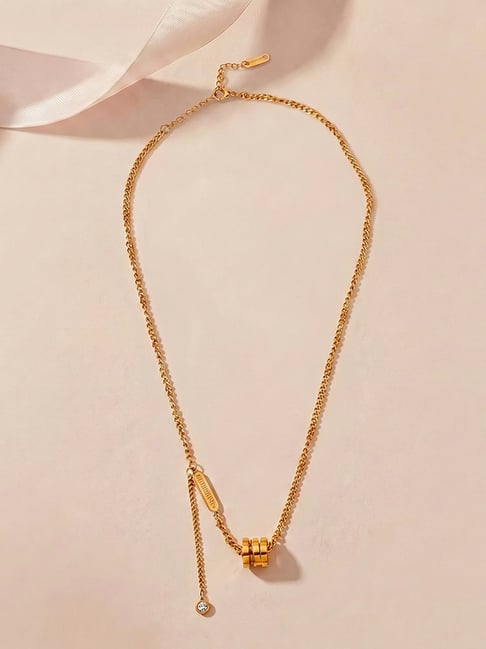 Palmonas Gold-Tone Plated Necklace for Women-picture-13