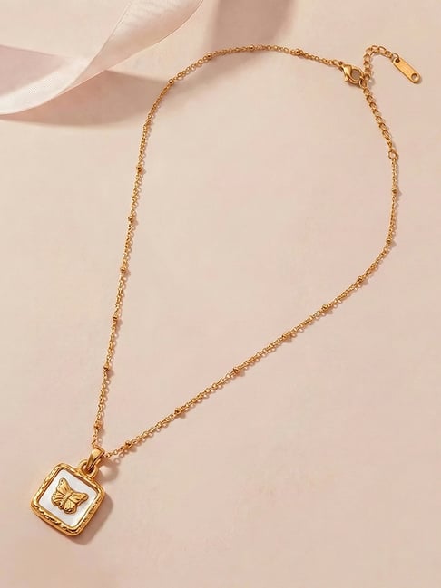 Palmonas Gold-Tone Plated Necklace for Women-picture-29