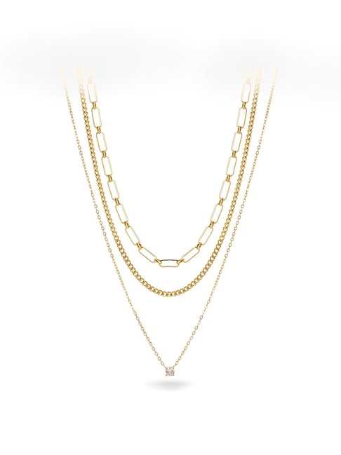Palmonas Gold-Tone Plated Necklace for Women-picture-38