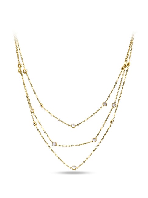Palmonas Gold-Tone Plated Necklace for Women-picture-15