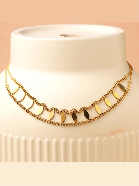 Palmonas Gold-Tone Plated Necklace for Women-picture-44