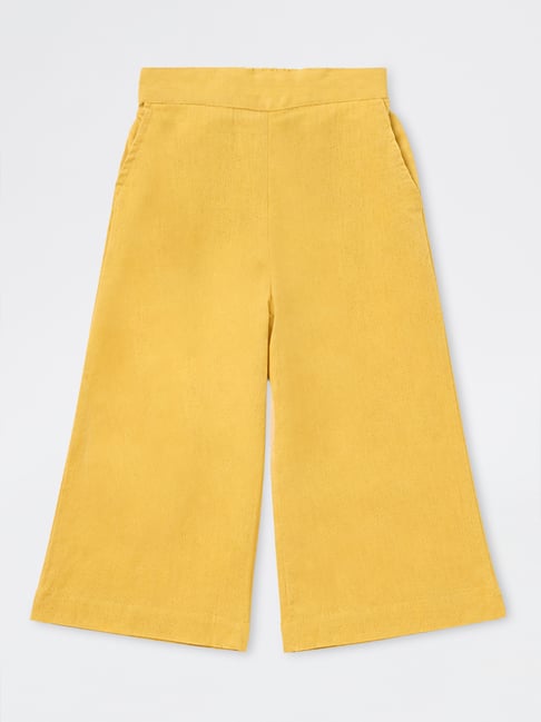 Utsa Kids Girls by Westside Yellow Cotton-Blend Ethnic Pants-picture-36