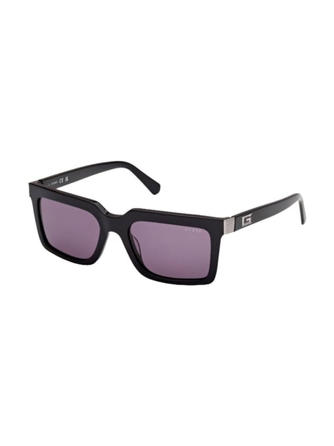 Guess Purple UV Protection Rectangular Sunglasses for Men-picture-36