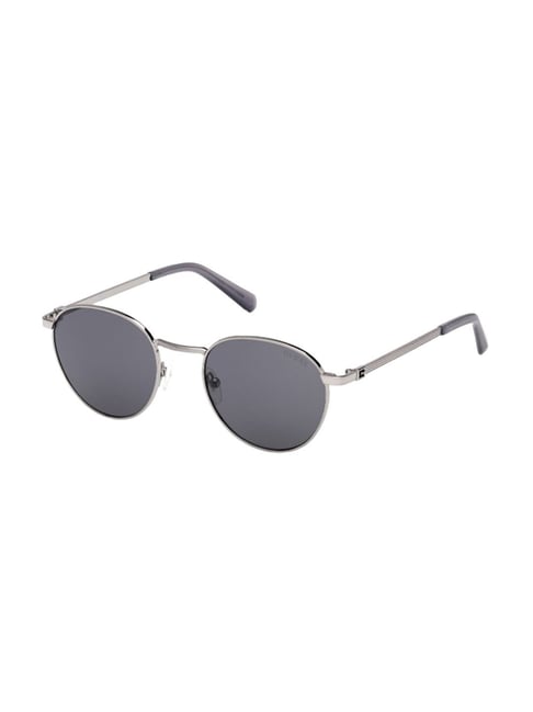 Guess Grey UV Protection Round Sunglasses for Men-picture-34