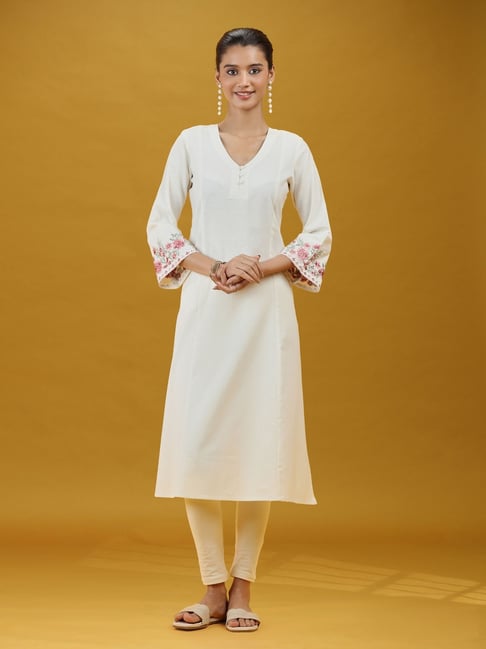 Cotton Culture Off White Cotton Kurta-picture-39